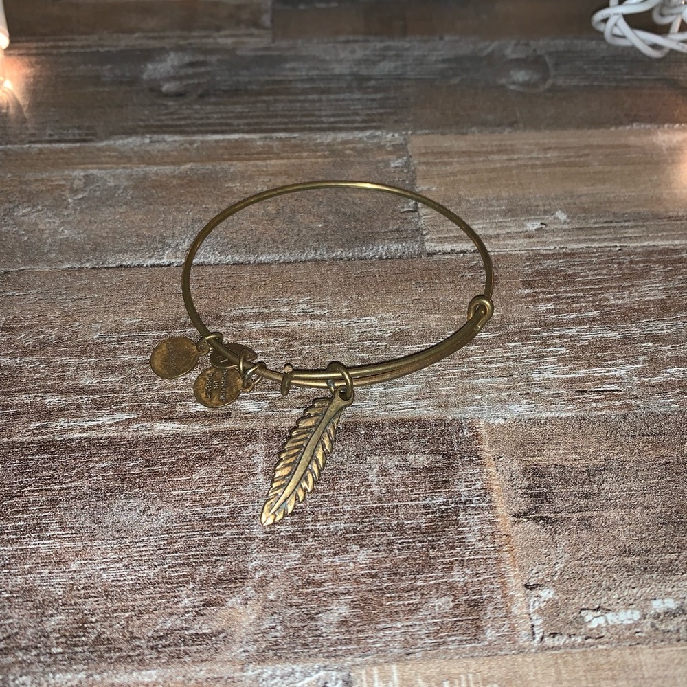 Alex and Ani feather bracelet